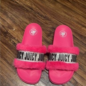 Juicy pink slides! Size 7
